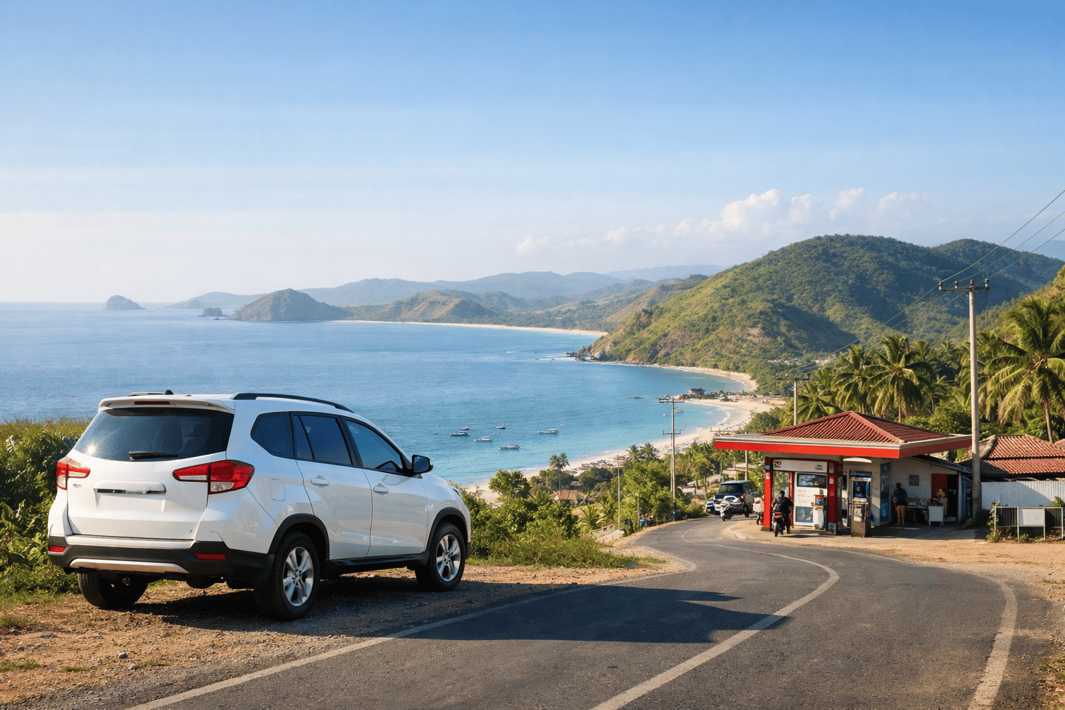 Lombok Car Rental: Driving Times & Fuel Stops Between Attractions