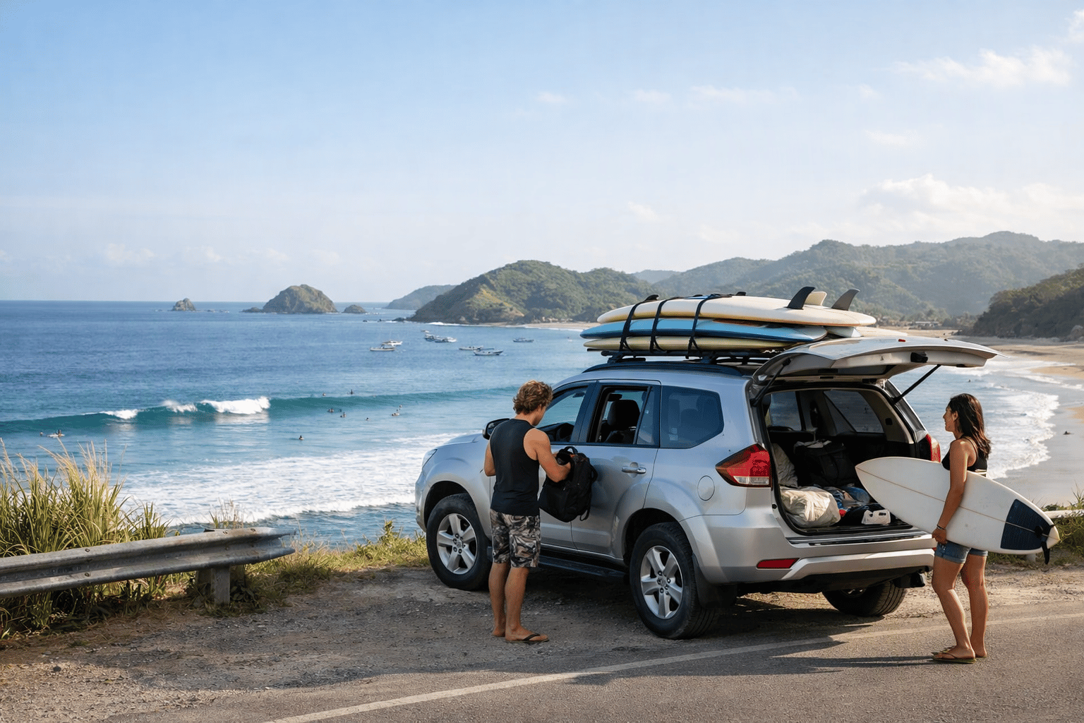Car Rental Lombok for Surf Trips: Transporting Boards Safely